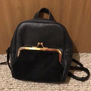 Black LC mini backpack